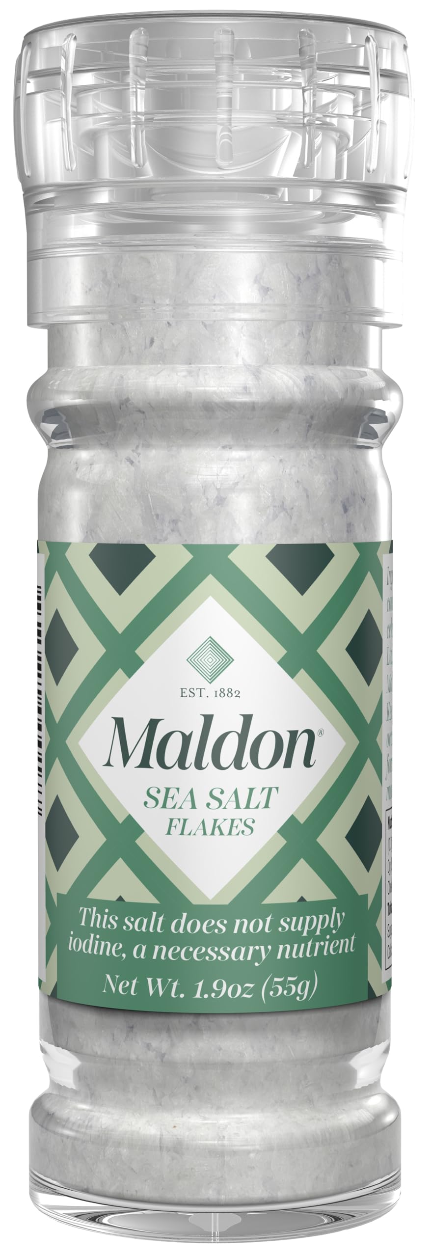 Maldon Crushed Sea Salt Flakes Grinder, 55g