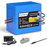 Qwenoer 10Ah 12V Lithium Battery, 12V Battery Pack with 12.6V 2A Charger and Bare Leads Wire for 12 Volt Devices RC Car, Boat, Robot, DIY, LED Light Strip, CCTV Camera