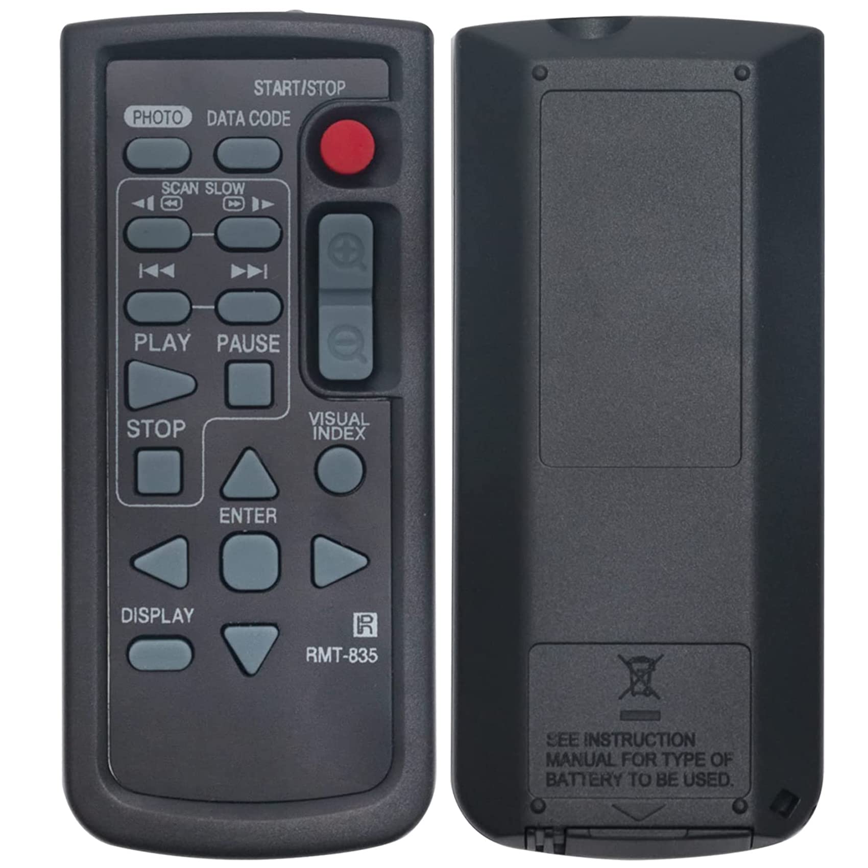 VINABTY RMT-835 Replacement Remote Control fit for Sony video camera HDR‑PJ580E PJ790E PJ820E CX900E XR350 CX370 PJ760 CX760 PJ79 HDR-CX500E HDR-CX500V HDR-CX500VE HDR-CX505VE HDR-CX520 HDR-CX520E