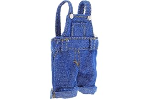 Toddmomy Plush Bear Overalls Outfit for Dolls Cute Animal Clothing for Plush Costume Easy to Clean Attire