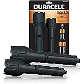 Duracell Heavy Duty Rubber Flashlight Combo Pack -100 &amp; 80 Lumen Flashlights - Rubberized Construction with Comfort Grip Design and 2-AA &amp; 2-AAA Batteries Included. Great for In-Door &amp; Out-Door Use