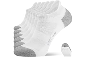 KEECOW Performance Comfort No Show Ankle Cushioned Socks for Men & Women, Athletic, Tab, Short, Running, Outdoor