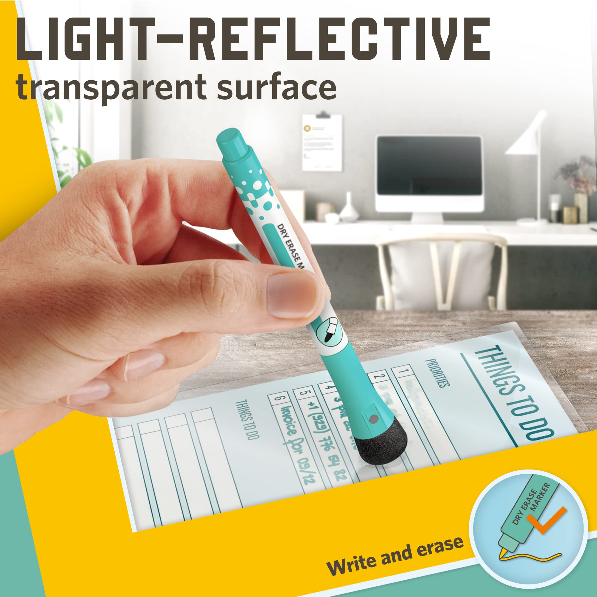 Thermal Laminating Pouches, 9 x 11.5 Inches, 3 Mil Thick, 30 Pack, Suited for Letter Size Laminating Sheets 8.5 x 11