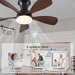 FUMLTP 33In Low Profile Ceiling Fans with Lights