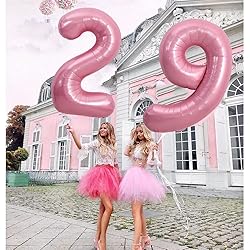 TONIFUL 40 Inch Light Pink Large Numbers