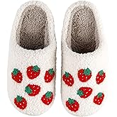 HIPINISS Womens Mens Slippers Retro Memory Foam Cute Cartoon Plush Fluffy Warm Fur Lined slippers Indoor House Home Winter Shoes