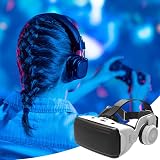 Rianpesn VR Glasses for Phone 4.7-6.4in 3D Games Videos Headset Adjustable Lens view 3