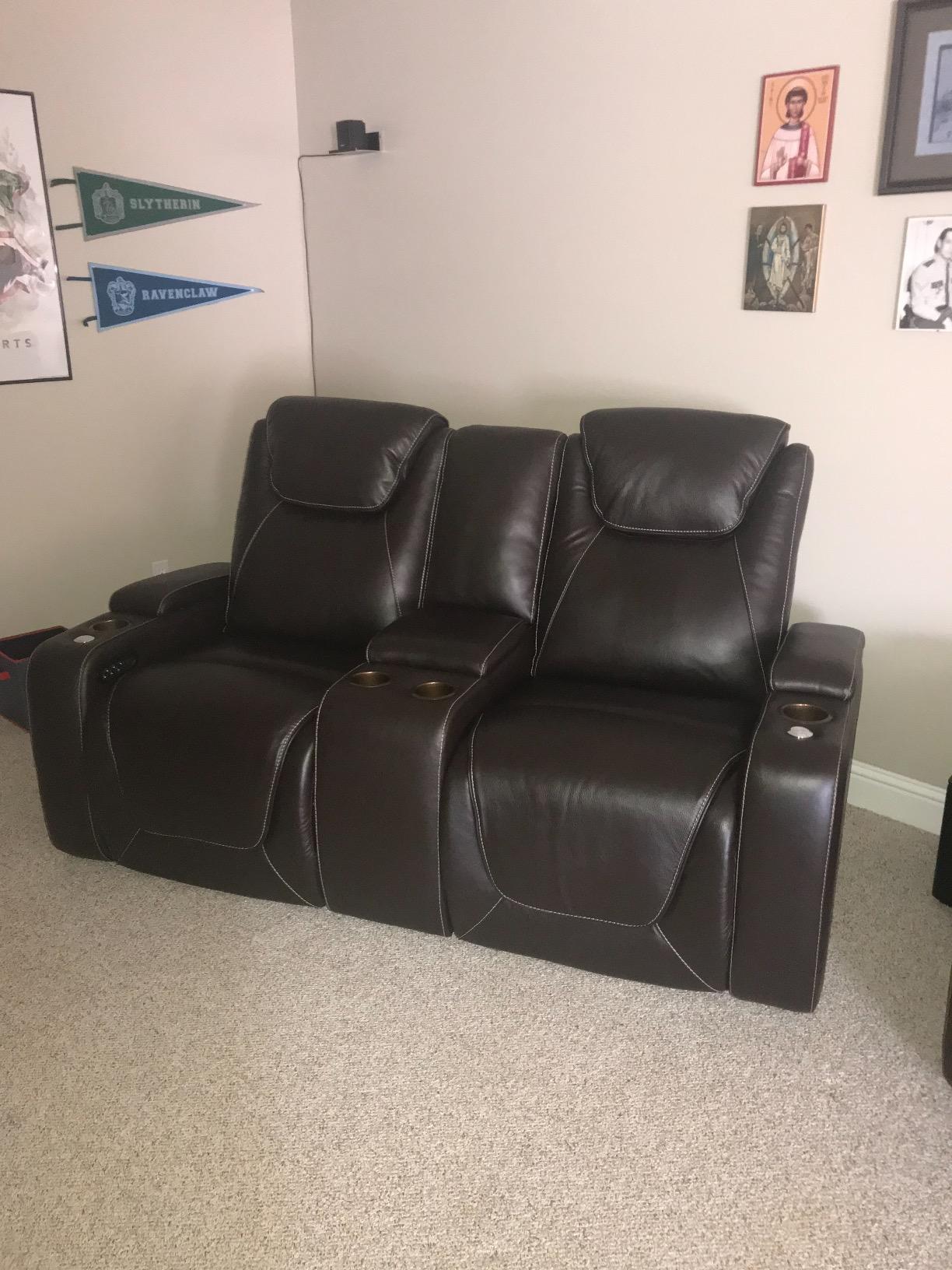 112/mo Finance Seatcraft Vienna Home Theater Seating Top Grain