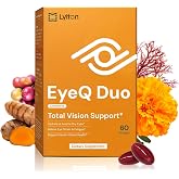 LYTTON EyeQ Duo Digital Eye &amp; Focus Support &ndash; Patented Anthochlorogin for Brain-Eye Connection, Promotes Ocular Vitality &ndash; Rapid Visual Comfort &amp; Natural Formula for Screen Users, 60 Softgels