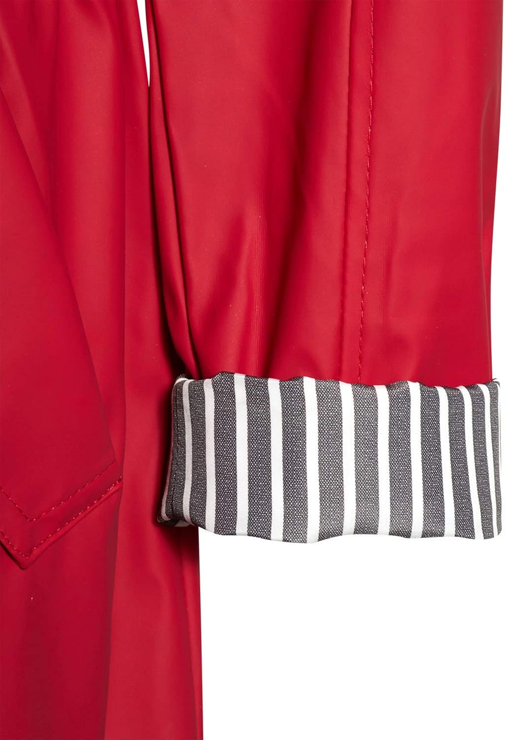 cinched waist raincoat