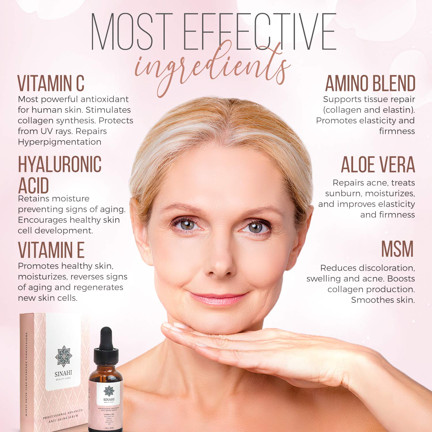 SINAHI BEAUTY CARE Sérum Avanzado Antiedad Profesional: Amazon.es: Belleza