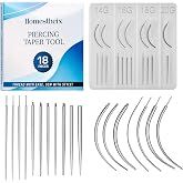 Piercing Taper Tool 18Pcs - Titanium Piercing Insertion Tool Set