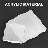 MAOQYE 6 Pcs Clear Stamping Blocks Set 15x5 to 2.5x2.5 cm Grid Grip view 2