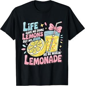 Life Gave Me Lemon But My Jesus Makin Lemonade Christian Kid T-Shirt