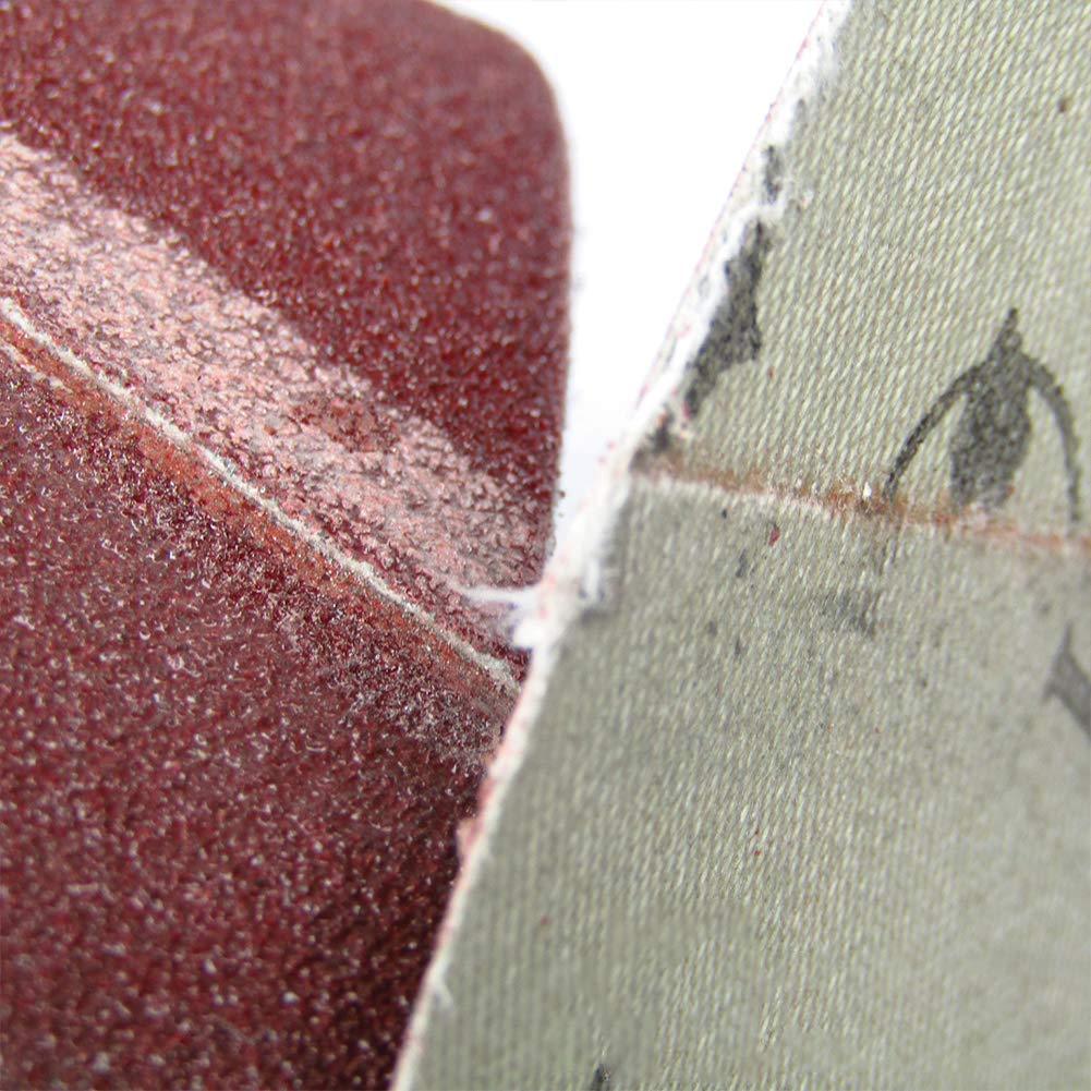 Miracle 10 Pcs Cloth Sanding Belts 75 x 533 mm, Mixed Grade Sanding