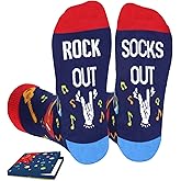AURIXTAL Kpop Gifts for K-POP Lovers Fans Music Lovers Funny Guitar Socks for Women Men Teen Girl Christmas Stockings