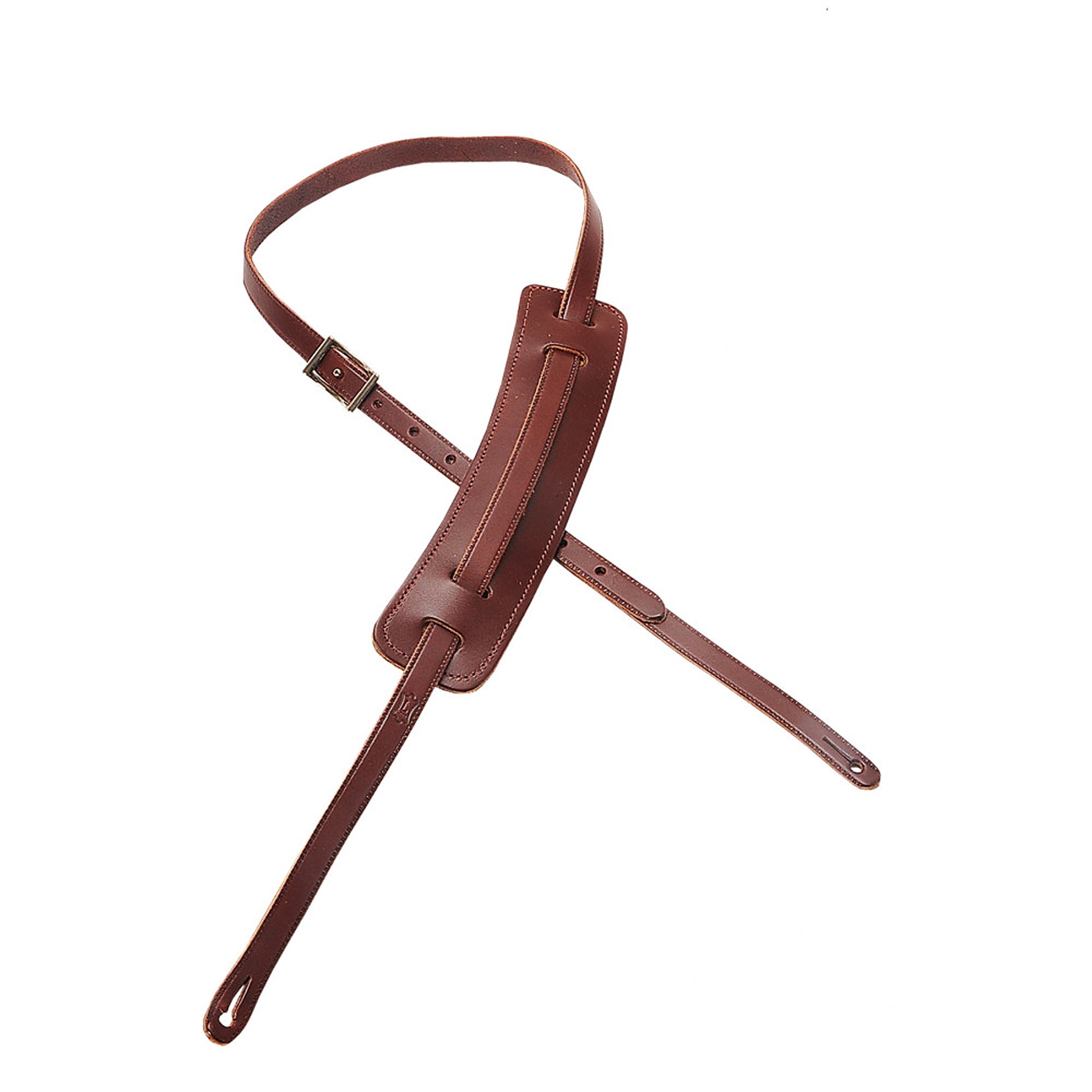 Levy's Leathers M25-brg 50's Style RNR Leather Strap - Burgundy