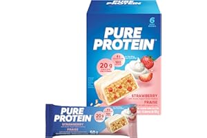 Pure Protein Bars - Nutritious, Gluten Free bar, made with Whey protein blend - low sugar, protein snack. Deliciously satisfy