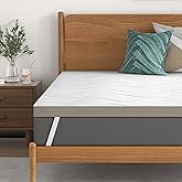 Sleepmax Firm Mattress Topper 3 Inch Queen Size - Extra Firm Mattress Pad Bed Topper for Pain Relief - High Density Foam with
