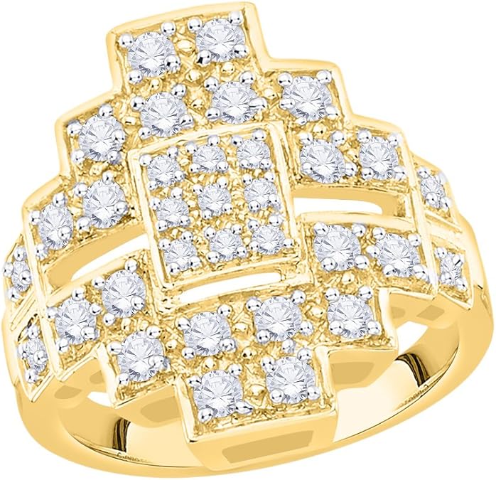 Diamond Fashion Ring in 14K Yellow Gold (3/4 cttw) Clarity