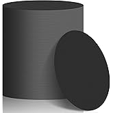 TaoBary 100 Pcs Disposable Paper Coasters Bulk 1MM, 4 Inch Round Cardboard Coasters Blank for Bar Drinks DIY Crafts Arts Wedding (Black)