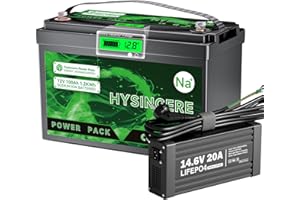 HYSINCERE 12V 100Ah Sodium-ion Battery, 100% Discharged in Extremly Low Temp, Replacement for Lead Acid/LiFePO4 Battery