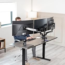 VIVO Triple Pneumatic Monitor Mount for 3 Screens