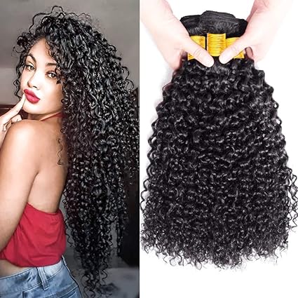 Fzy Capelli Umani Ricci Naturale Brasiliano Capelli Veri Ricci Extension Capelli Veri Tessitura Ricci Human Hair 3 Bundles 10 12 14pollici