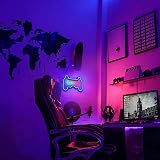 MEDE Dimmable Game Neon Sign Blue USB Wall Light view 5