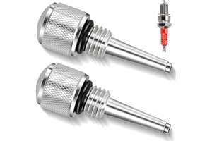 XIKOBY Magnetic Oil Dipstick 55201 Compatible with Predator 212cc 196cc Coleman CT200U CT200U-EX BT200X Mini Bike Westing-House Inverter Generator GX160 GX200 Engine Replacement Parts 2PCS