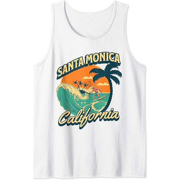 Amazon.com: Santa Monica T-Shirt : Clothing, Shoes & Jewelry