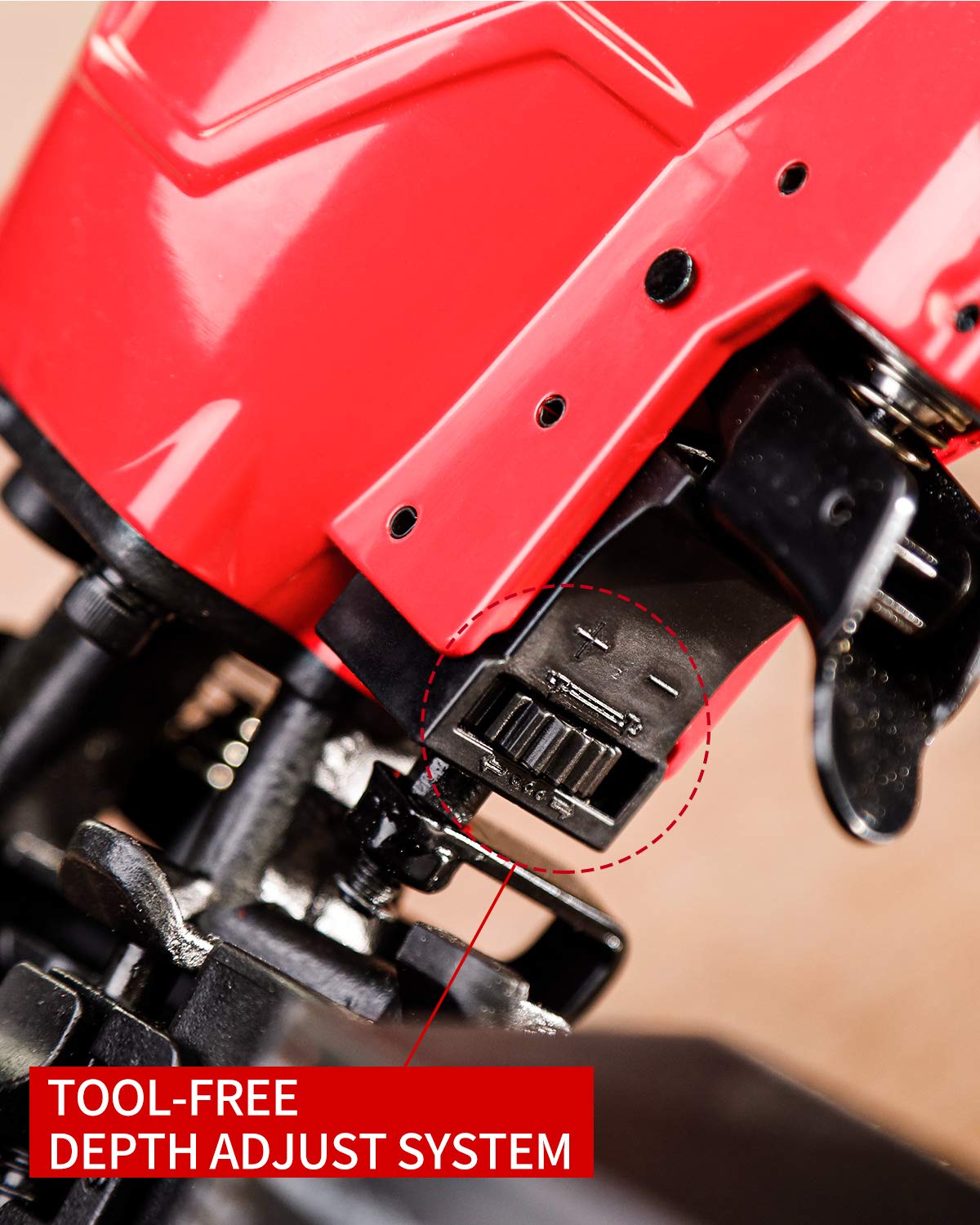 Powersmart Roofing Nailer, pistola de clavos para techos de 15 grados con gafas de seguridad, uñas de la bobina de 3/4 de pulgada a 1-3/4 pulgadas, kit de uñas de la bobina de capacidad de carga de 120 pcs con 240 clavijas Powersmart Roofing Nailer, pistola de clavos para techos de 15 grados con gafas de seguridad, uñas de la bobina de 3/4 de pulgada a 1-3/4 pulgadas, kit de uñas de la bobina de capacidad de carga de 120 pcs con 240 clavijas