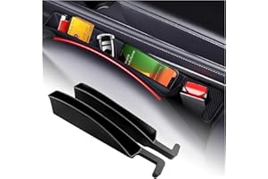 Lot de 2 organiseurs de remplissage de siège de voiture avec support de téléphone, remplissage de siège de voiture anti-chute