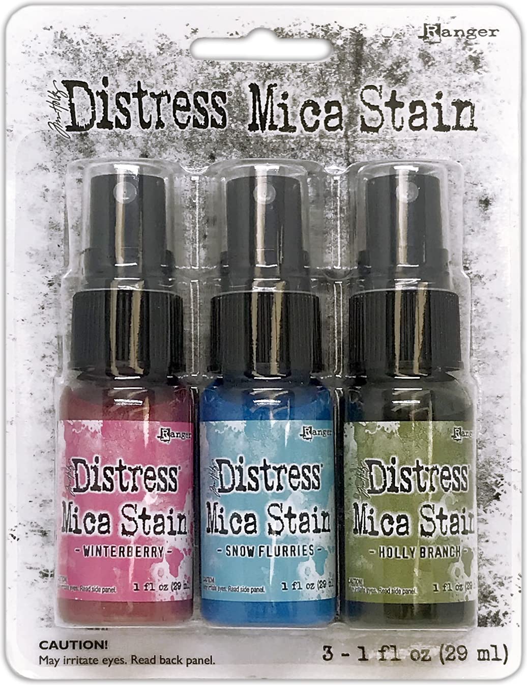 Ranger Ink Pads and Refills Distress Holiday Mica Stain Set, Multi, One Size, TSCK78241