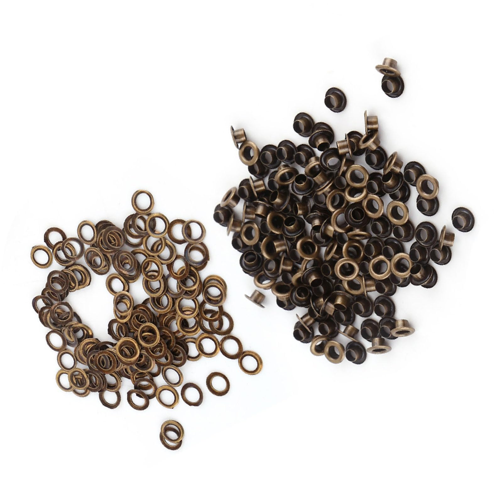 100pcs Metal Eyelets Kits Small Grommets with Washers Fastener for Leather Craft DIY Sewing(5mm)