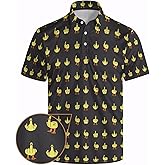 Men's Funny Polo Shirts Short Sleeve Golf Shirt for Men Quick-Dry Golf Polo Shirt Moisture Wicking Activewear Polos