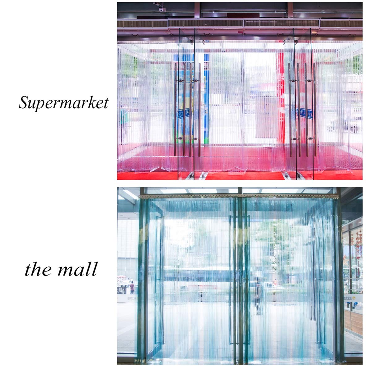 200cm Xiao Pvc Strip Plastic Curtain Warehouse Freezer Door