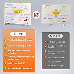 LED Note Board with Colors, 13.7"X10" 4 Modes &7