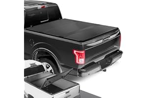 DNA MOTORING Truck Bed Top Hard Solid Tri-Fold Tonneau Cover Compatible with 2015-2024 Ford F150 5.5 ft Bed, New Upgrade, TTC-HARD-015