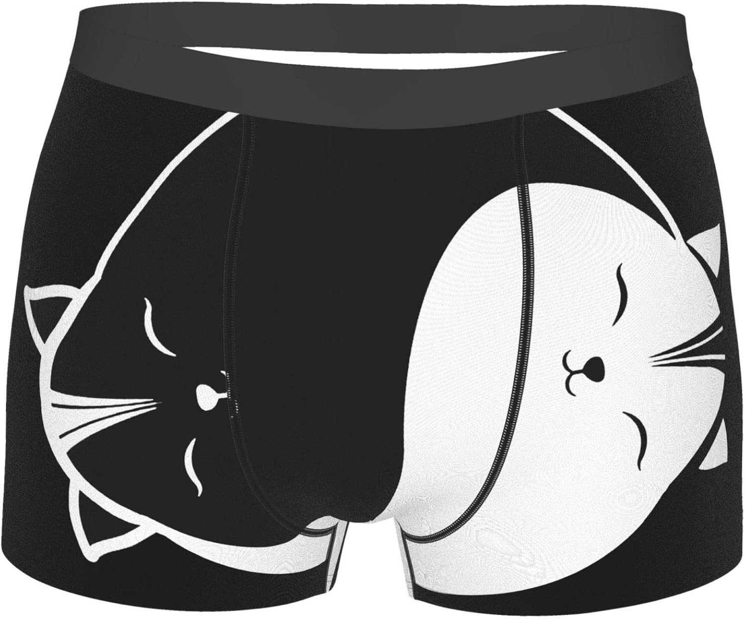 Cat Yin Yang Men Boxer Brief Polyester Underwear Shorts at Amazon Men’s