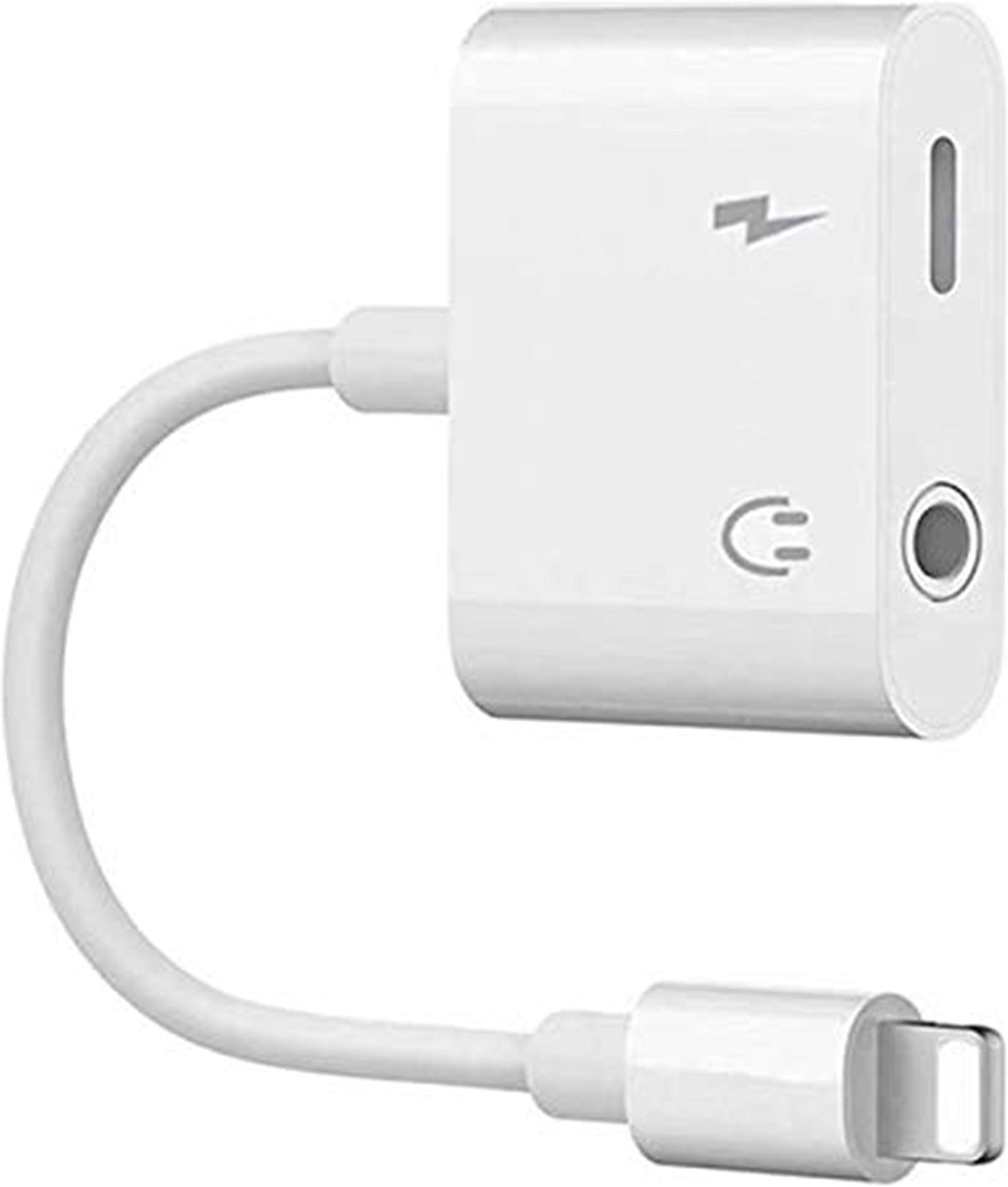Eueasy Headphone Adapter Audio Connector Headset Adaptor Splitter Earphones Stereo Aux Audio Adapter White