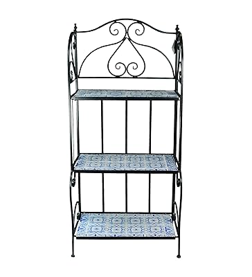 Essential Decor & Beyond Mandalay Iron Bakers Rack, 4 Shelves