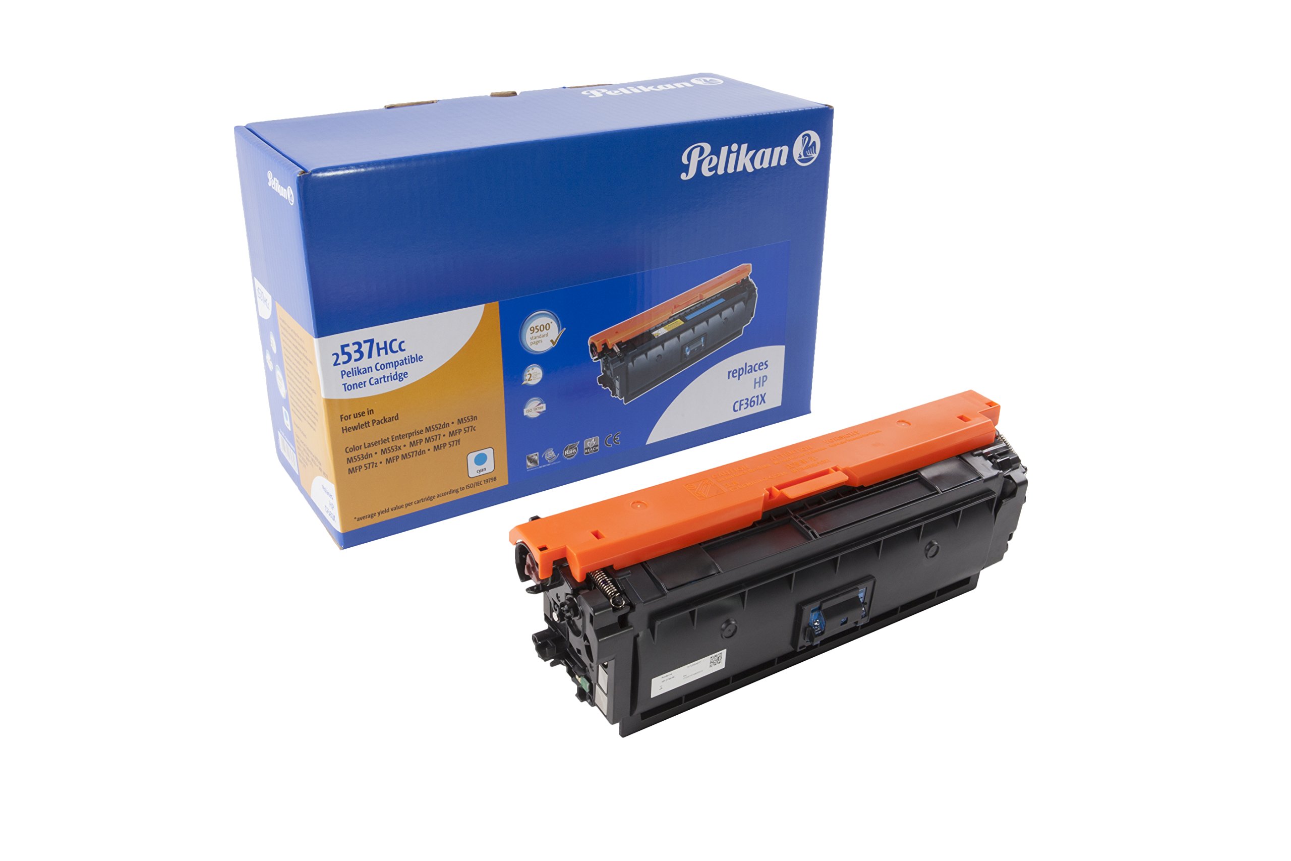 Pelikan Toner 4284358 replaces HP CF361X (for Printer HP LASERJand MFP M577,MFP M577C,M577Z,M552DN,M553N,M553DN,M553X, MFP M577DN,MFP577F) blue