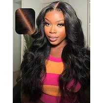 Amazon.com : UNICE Pre Everything Glueless Frontal Wig Body Wave ...
