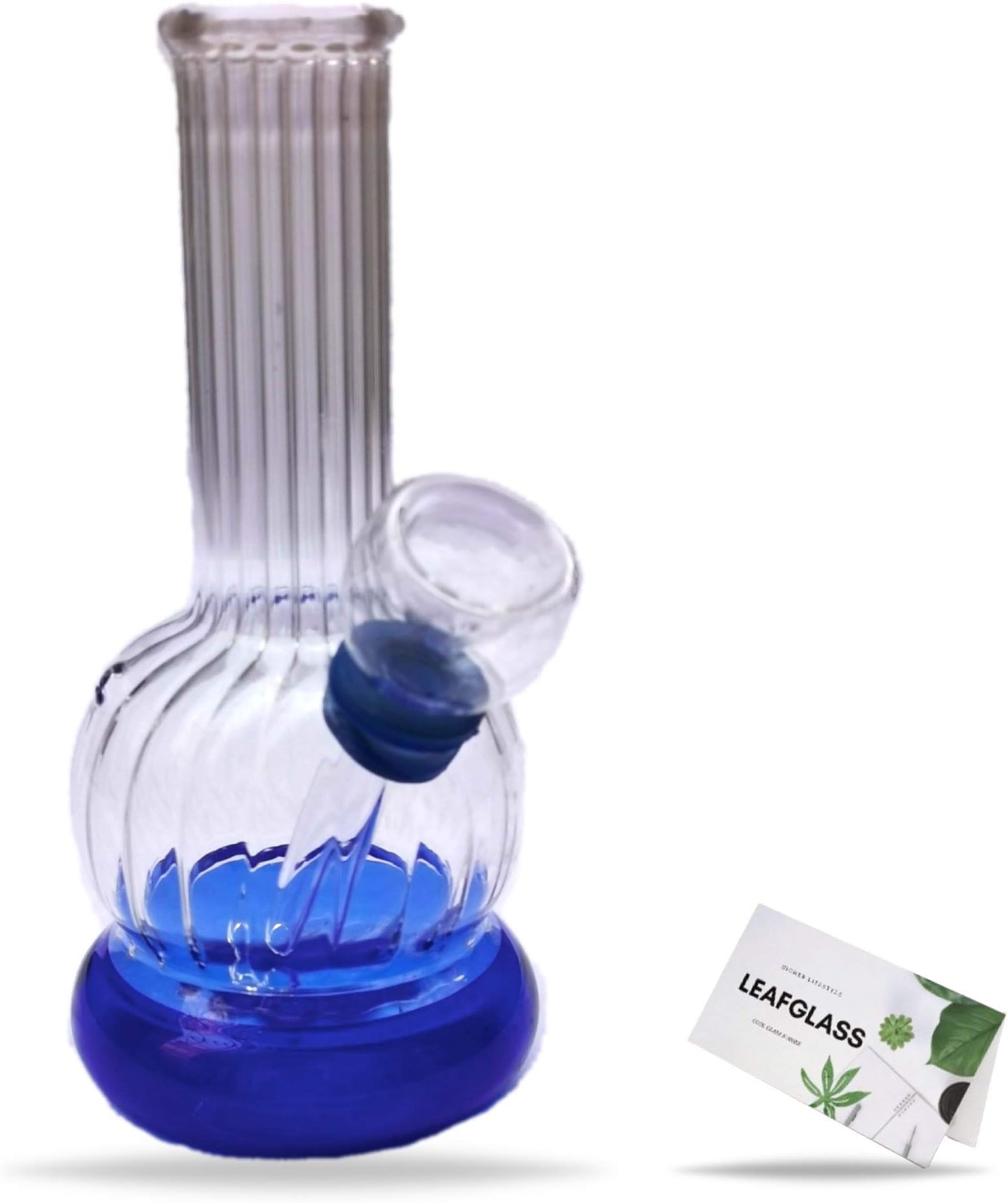 Mini 4 inch Bong. inch Handheld Glass Bong Waterpipe with Bow for Smoking. Higher Lifestyle Collection