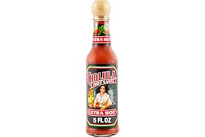 Cholula Hot Sauce, Extra Hot, Product of Mexico, Blend of Arbol & Piquin Peppers for Bringing Extra Hot Heat to Tacos, Eggs, Pizza and More, 5 fl oz