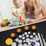 Akozon 78pcs Plastic Gears Pulley Belt Worm Rack Kit DIY Set Shaft Accessories view 2
