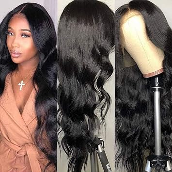Amazon Com Elisheva Hair Brazilian Body Wave Lace Front Wigs