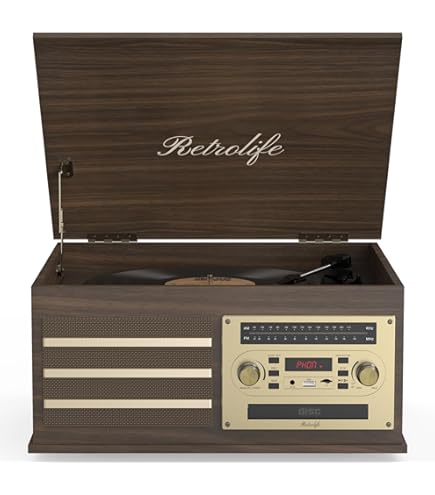 Amazon.com: VICTOR Monument 8-in-1 Turntable Music Center with 3