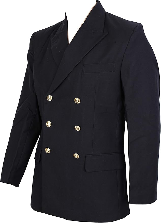 MilTec BW Marine Jacket DK. Blue Light Suit Jackets dark blue